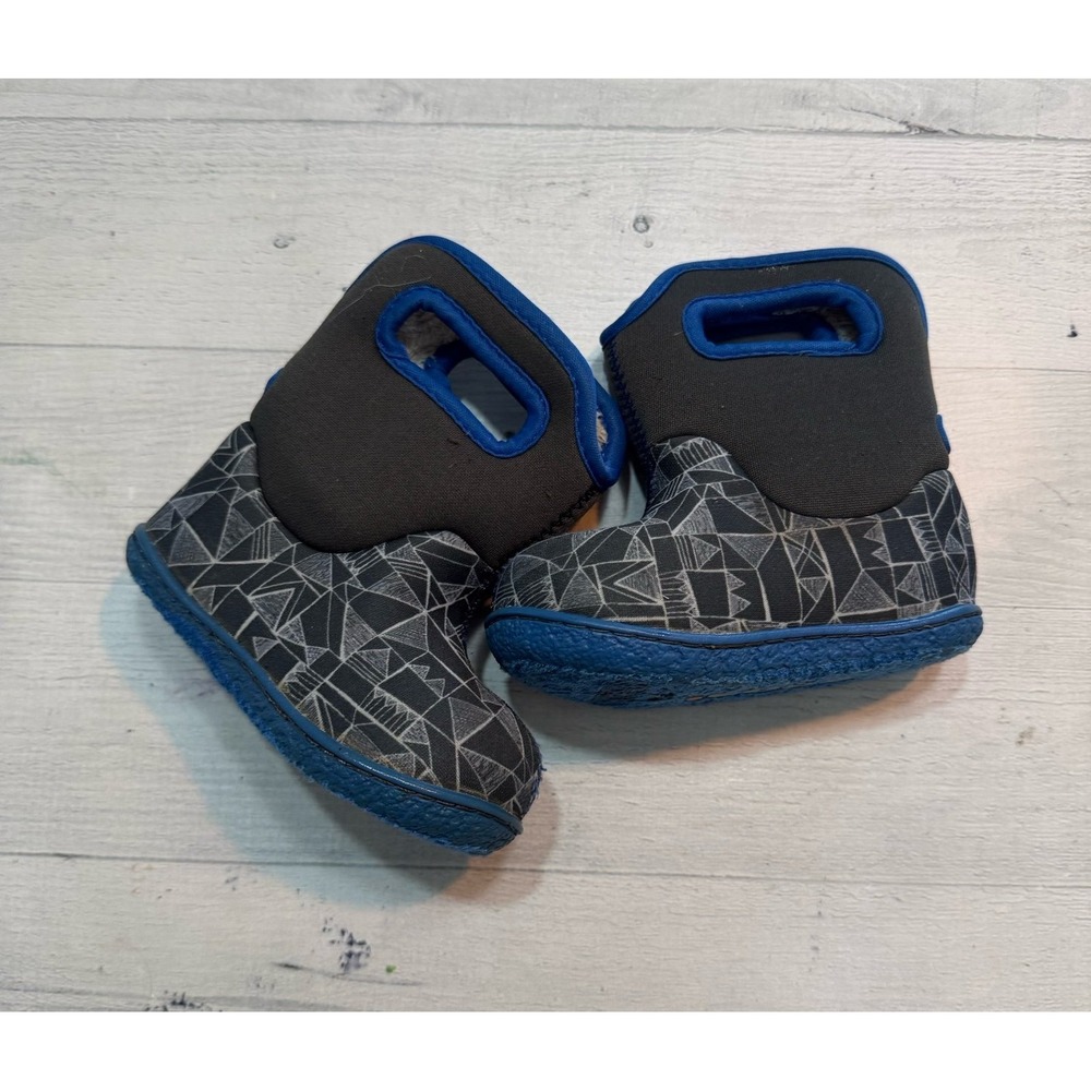 Bogs baby bogs boots blue grey‎ infant size 4